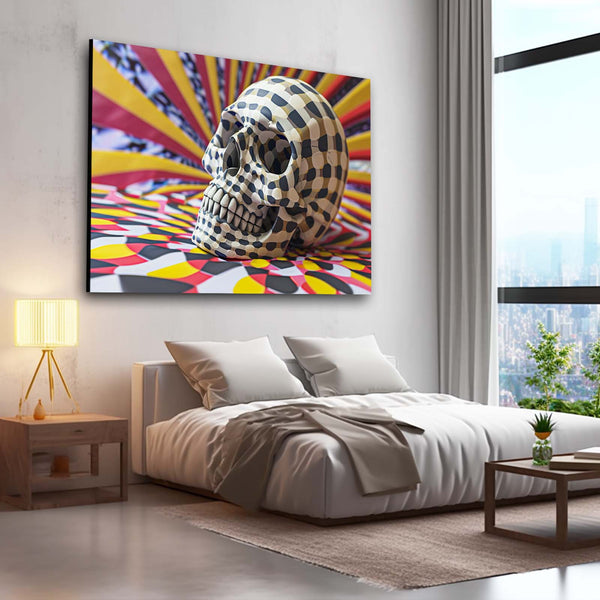 Happy Skull Wall Art | MusaArtGallery™