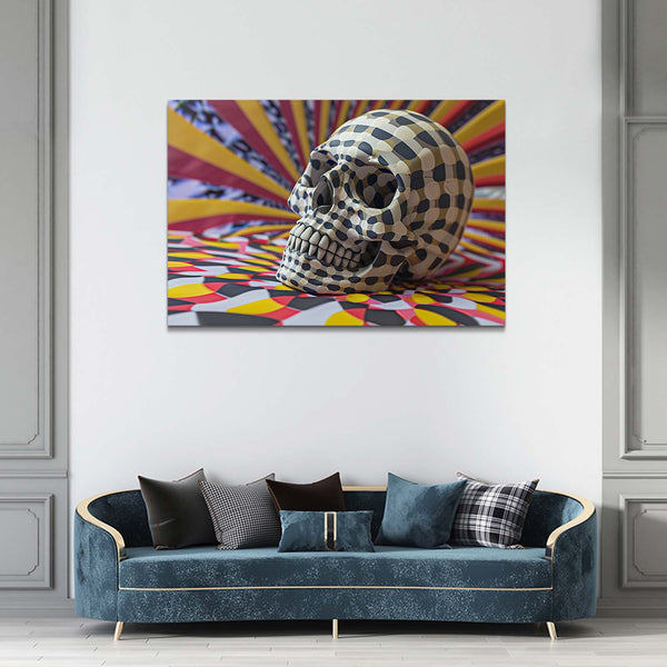 Happy Skull Wall Art | MusaArtGallery™