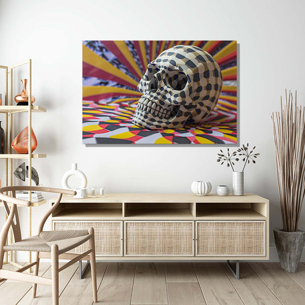 Happy Skull Wall Art | MusaArtGallery™