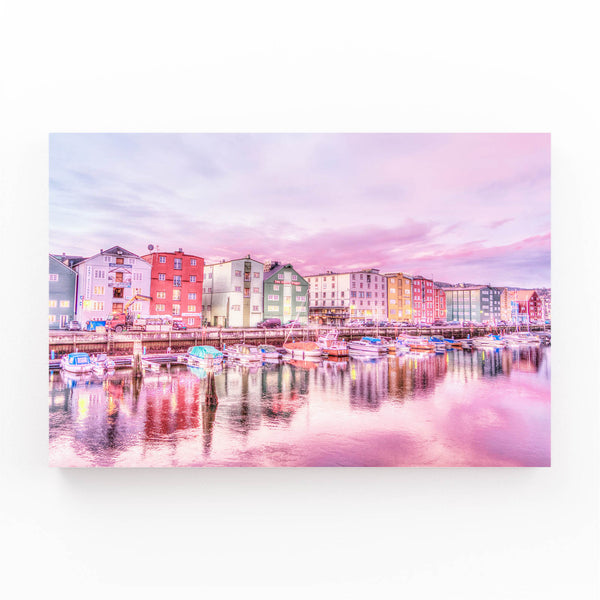 Harbor Dream Pink Wall Art | MusaArtGallery™