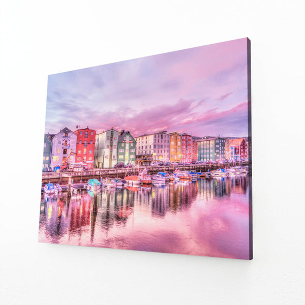 Harbor Dream Pink Wall Art | MusaArtGallery™