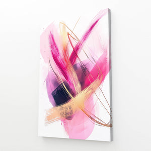 Harmony Motion Pink Abstract Art | MusaArtGallery™