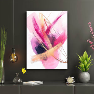 Harmony Motion Pink Abstract Art | MusaArtGallery™