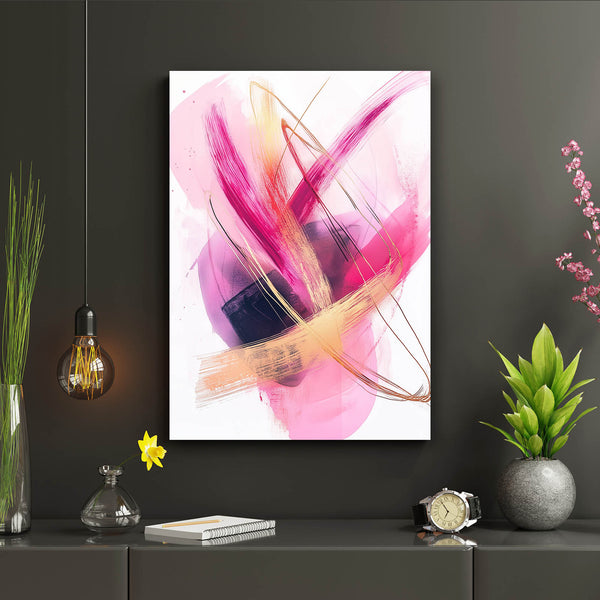 Harmony Motion Pink Abstract Art | MusaArtGallery™