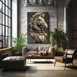 Head Zebra Canvas