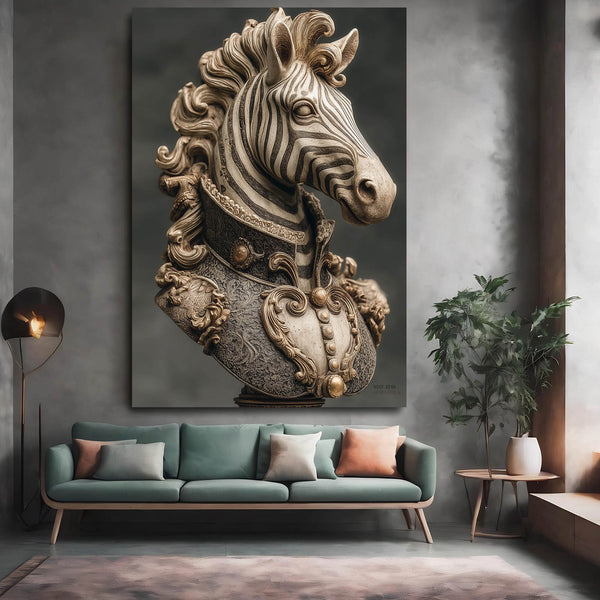 Head Zebra Canvas