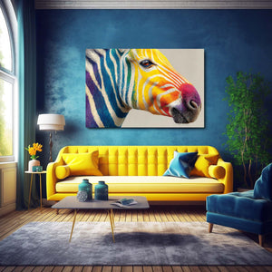 Head Zebra Wall Art