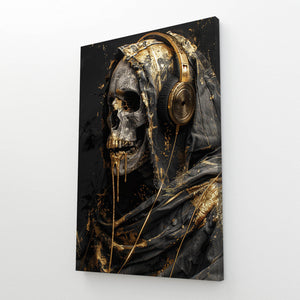 Headphone Skull Wall Art  | MusaArtGallery™