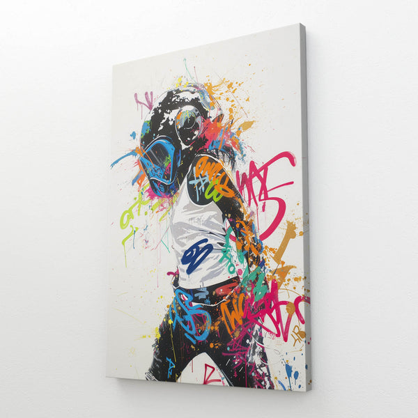 Helmet Girt Graffiti Art | MusaArtGallery™ 