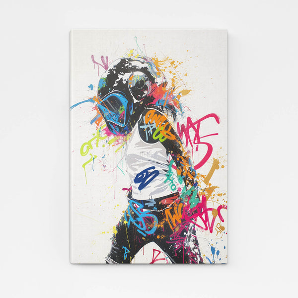 Helmet Girt Graffiti Art | MusaArtGallery™ 