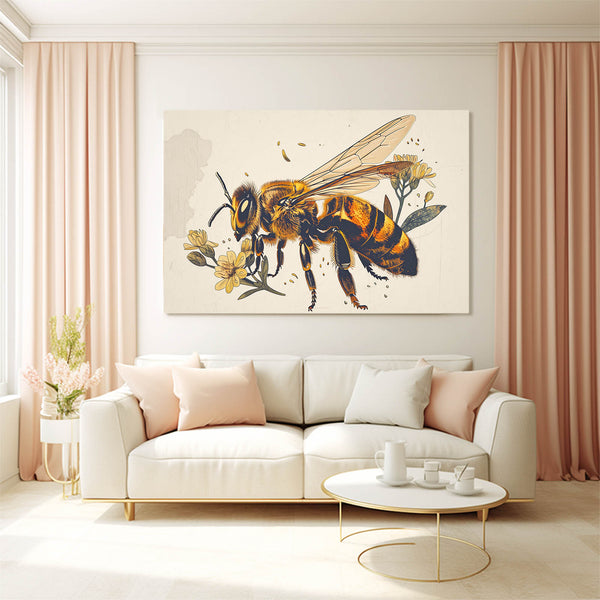 Honey Bloom Bee Art | MusaArtGallery™