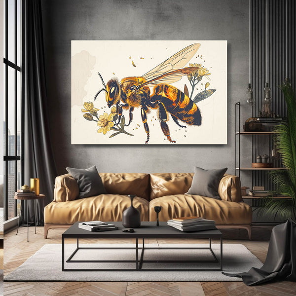 Honey Bloom Bee Art | MusaArtGallery™