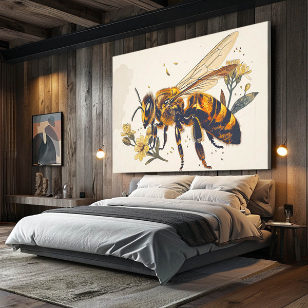 Honey Bloom Bee Art | MusaArtGallery™