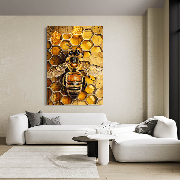 Honeycomb Bee Art | MusaArtGallery™