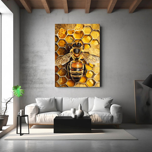 Honeycomb Bee Art | MusaArtGallery™