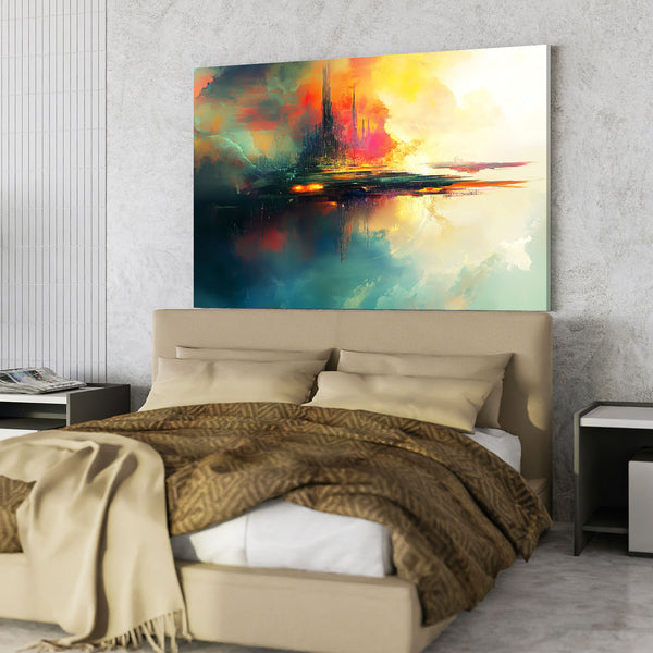 Horizon Flame Abstract Art | MusaArtGallery™