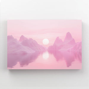 Horizon Pink Abstract Art | MusaArtGallery™