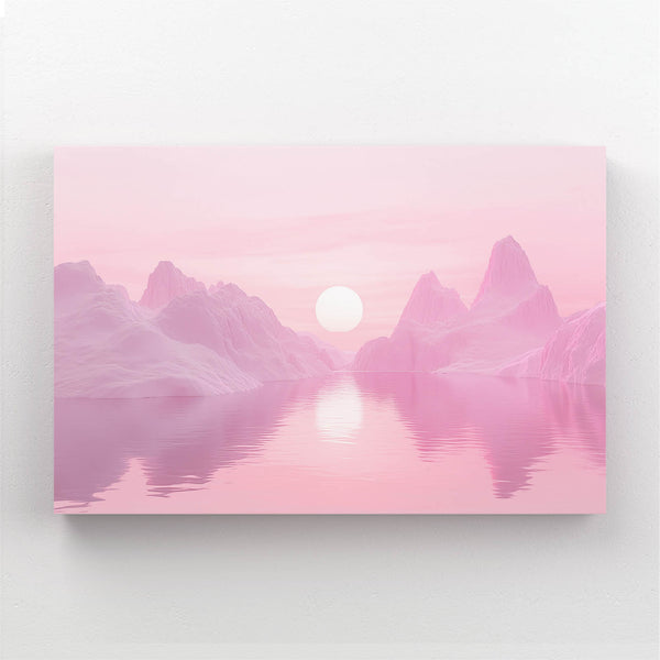 Horizon Pink Abstract Art | MusaArtGallery™