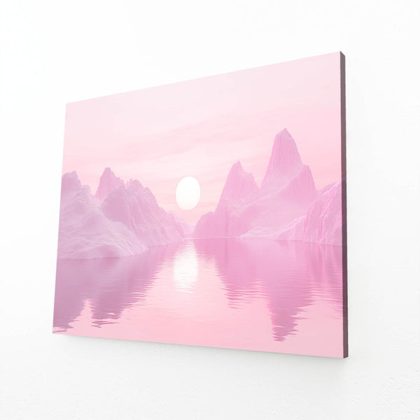 Horizon Pink Abstract Art | MusaArtGallery™