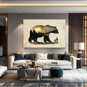 Horizontal Bear Art