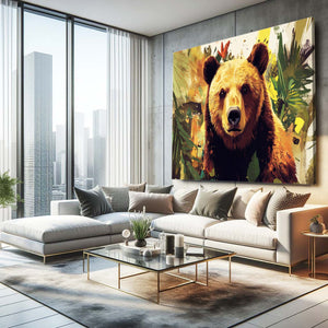 Horizontal Bear Canvas