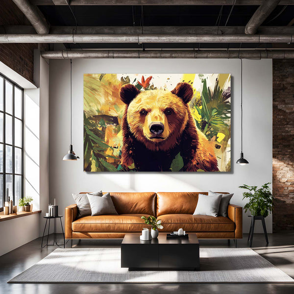 Horizontal Bear Canvas