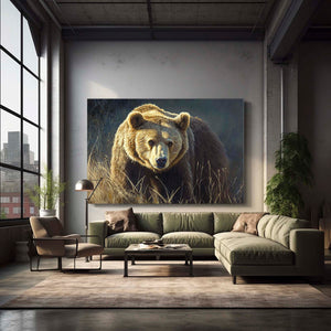 Horizontal Bear Wall Decor