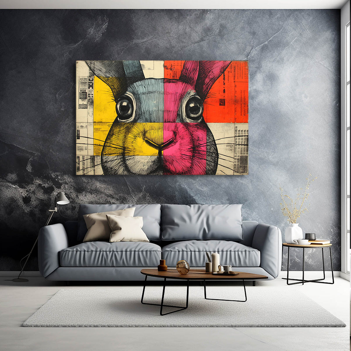 Horizontal Bunny Print - Lifetime Warranty – MusaArtGallery