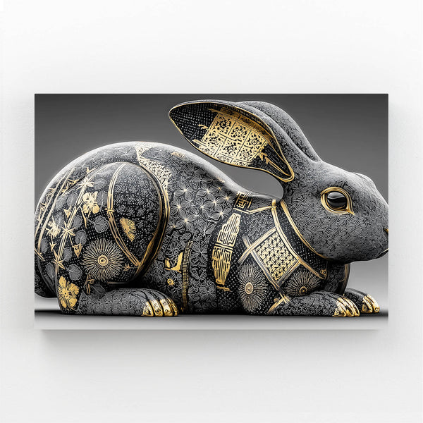 Horizontal Bunny Rabbit Wall Art