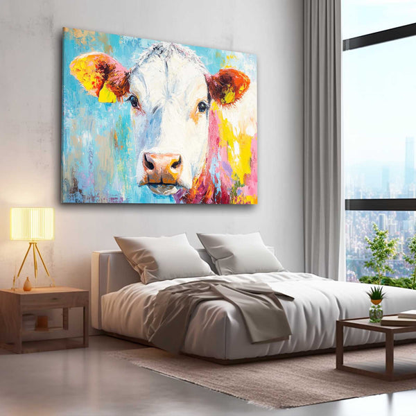 Horizontal Cow Canvas