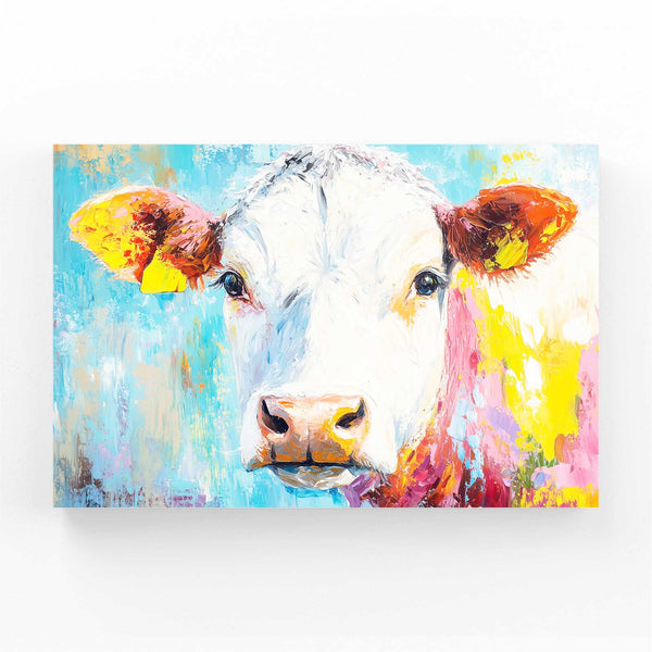 Horizontal Cow Canvas