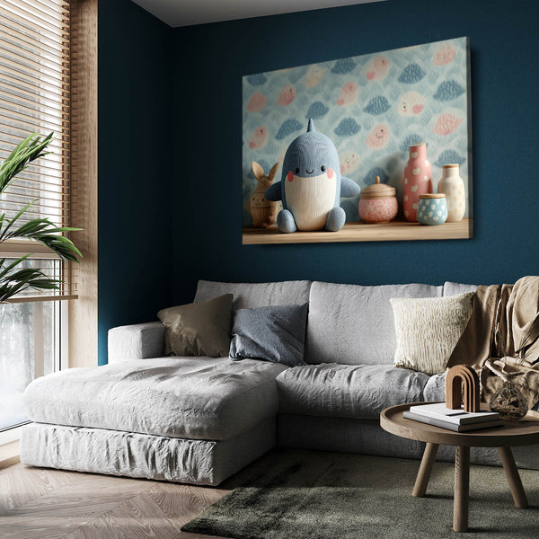 Horizontal Cute Shark Art