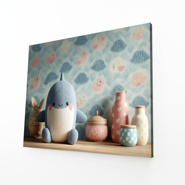 Horizontal Cute Shark Art