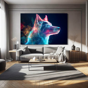 horizontal dog canvas