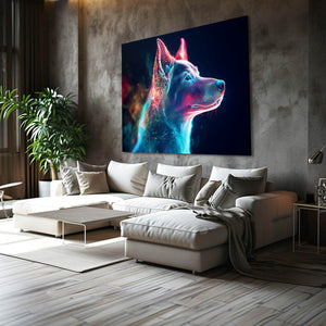 horizontal dog canvas