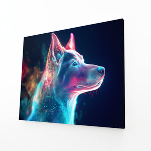 horizontal dog canvas
