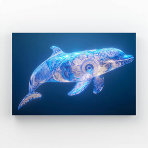 Horizontal Dolphin Art