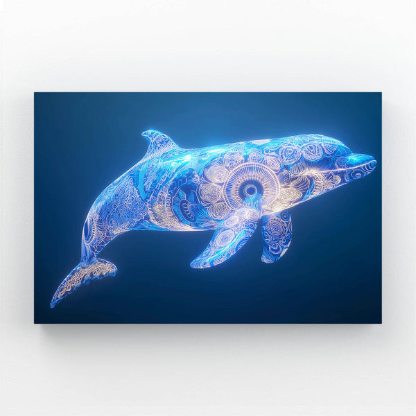 Horizontal Dolphin Art