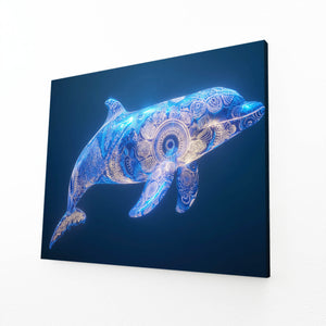 Horizontal Dolphin Art