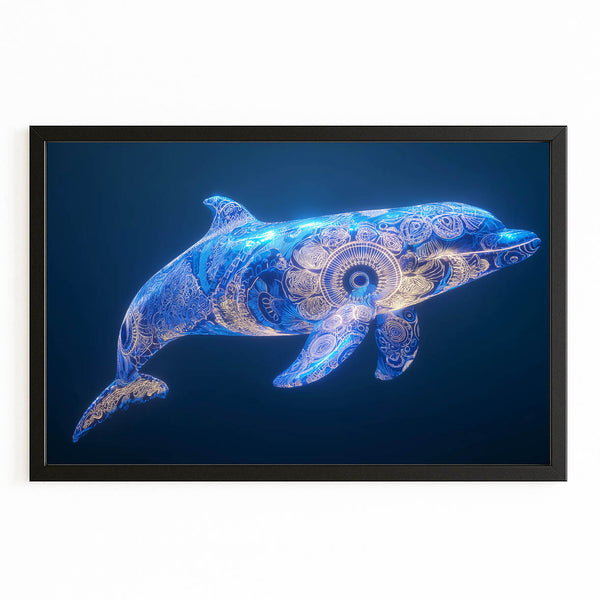 Horizontal Dolphin Art