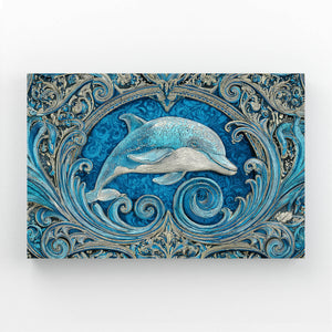 Horizontal Dolphin Canvas