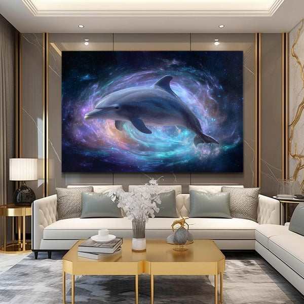 Horizontal Dolphin Wall Art