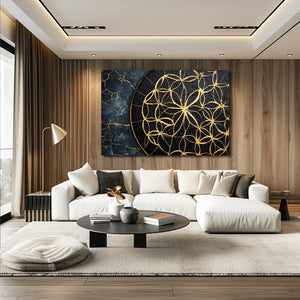Horizontal Flower Of Life Art