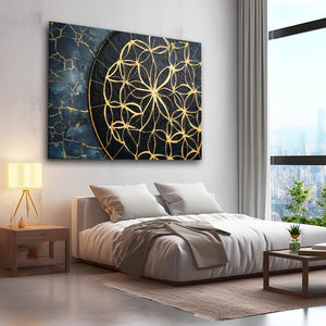 Horizontal Flower Of Life Art