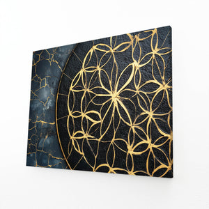 Horizontal Flower Of Life Art