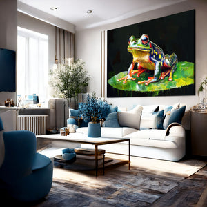 Horizontal Frog Art