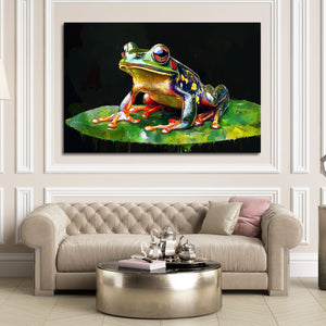 Horizontal Frog Art
