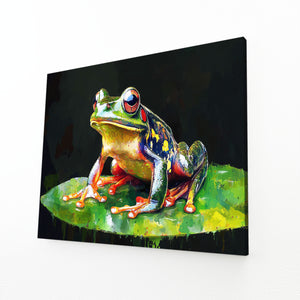 Horizontal Frog Art