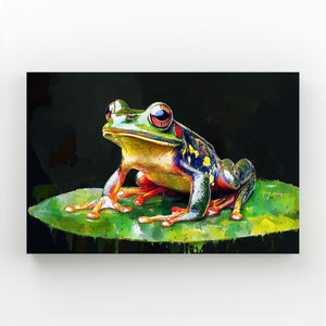 Horizontal Frog Art