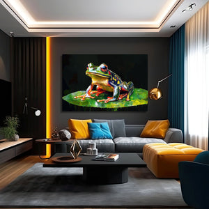 Horizontal Frog Art